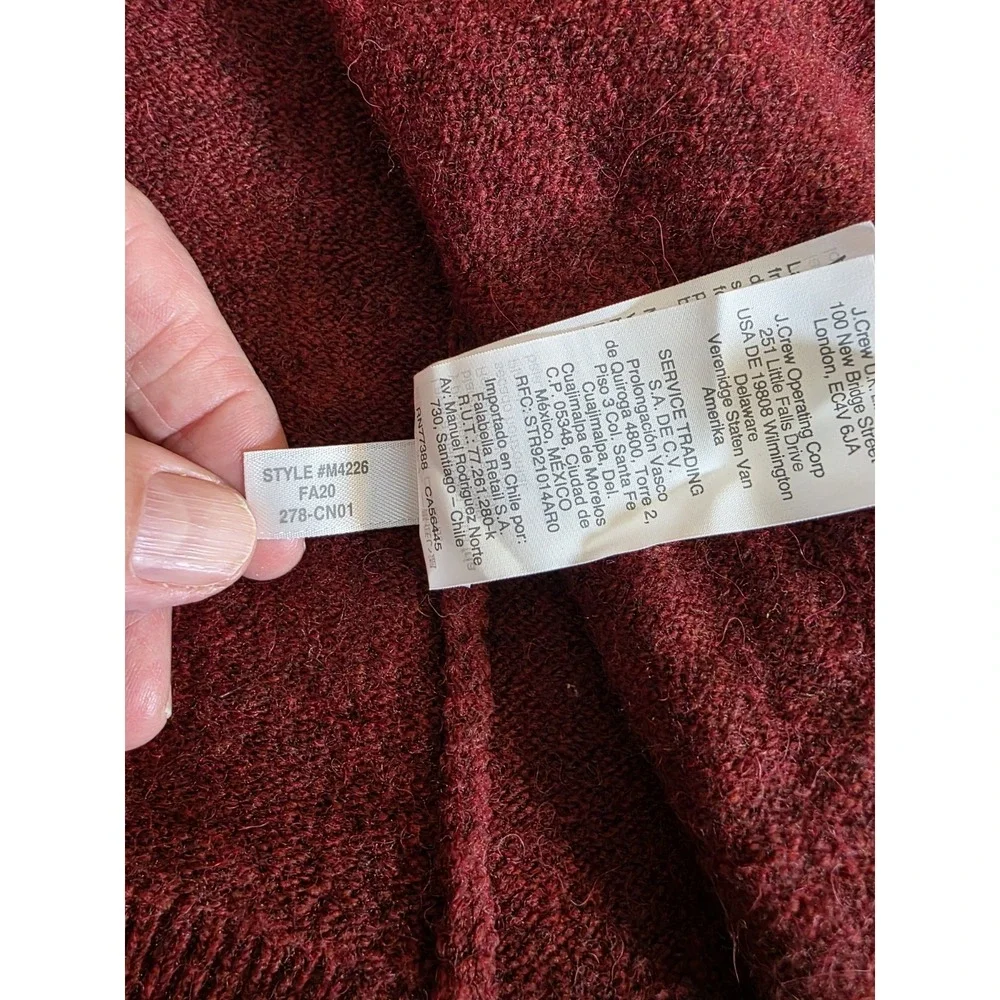 Madewell Women's Small Ryder Wool‎ Blend Long Sleeve Open Front Cardigan Sweater